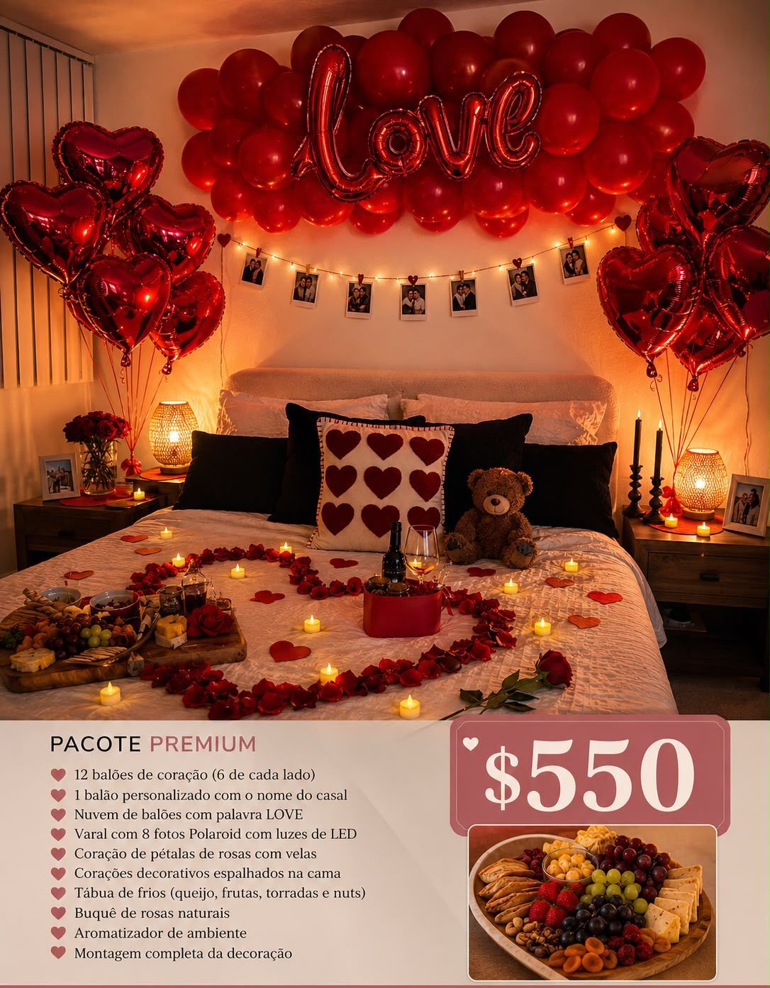 Premium romantic decoration setup